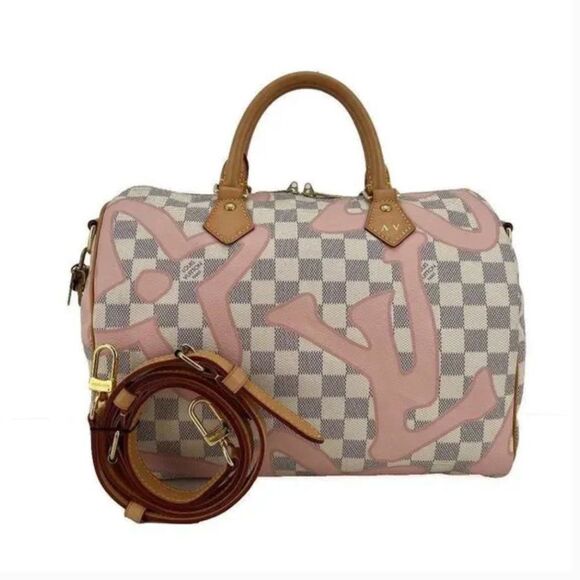 Louis Vuitton Limited Edition Damier Azur Tahitiennes Speedy Bandouliere 30 - Picture 2 of 14